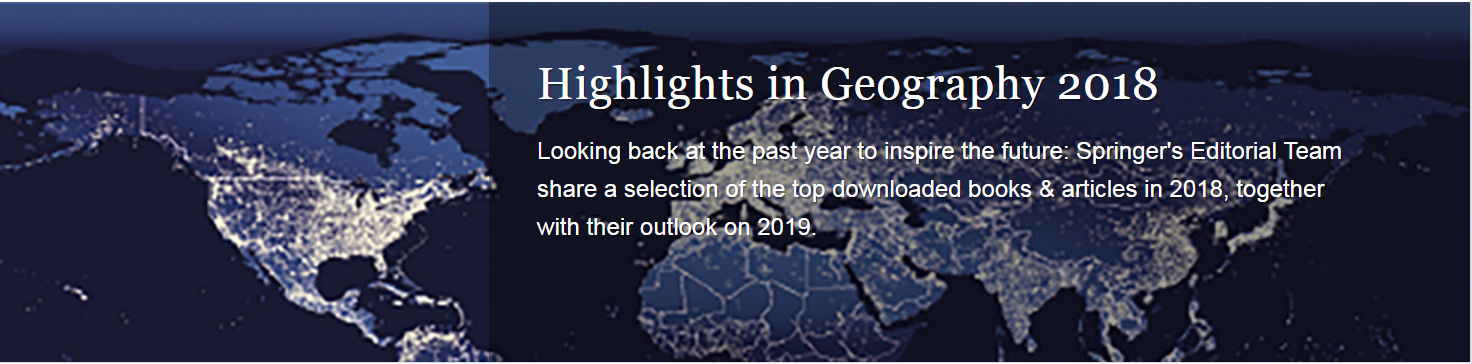 我校主办国际期刊JGSA三篇论文入选“Springer Highlights in Geography 2018”下载排名Top10