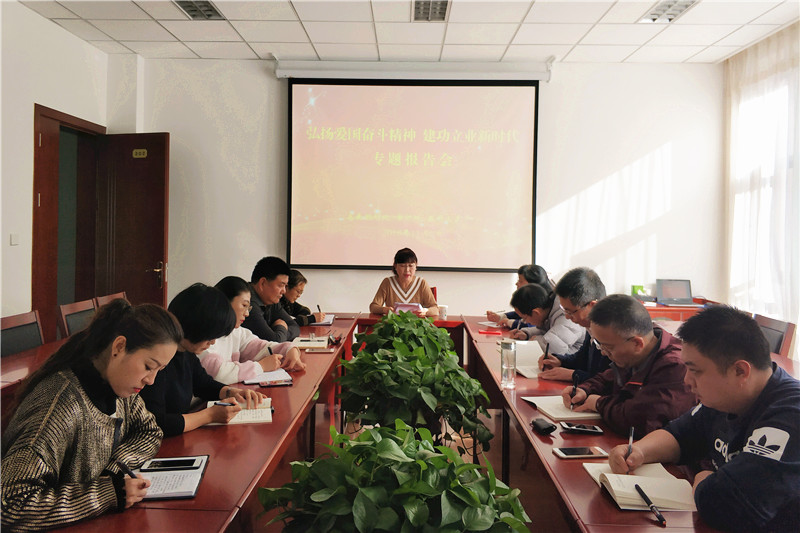 发展规划处、审计处和教师发展中心联合举办“弘扬爱国奋斗精神 建功立业新时代”活动专题报告会
