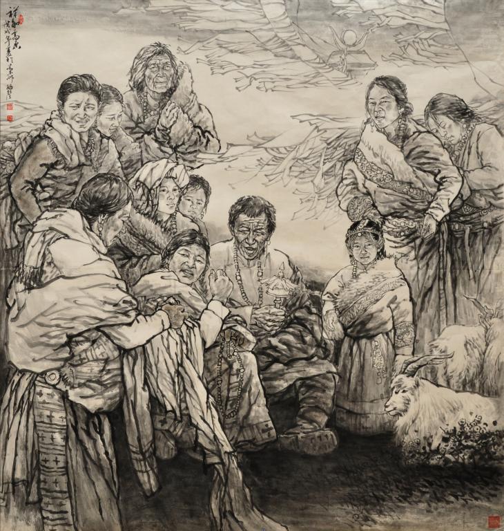 我校郭殿声教授国画作品入选“第三届中国民族美术双年展”